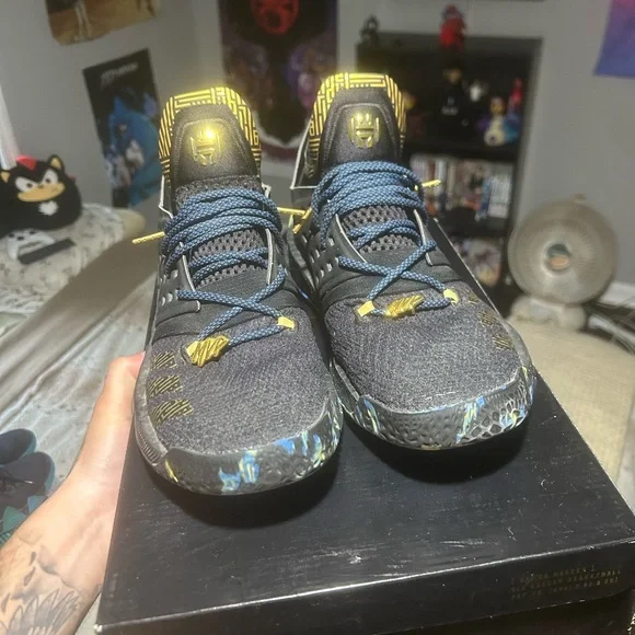 Adidas Black and Gold Harden Vol. 2 Shoes - Picture 1 of 10